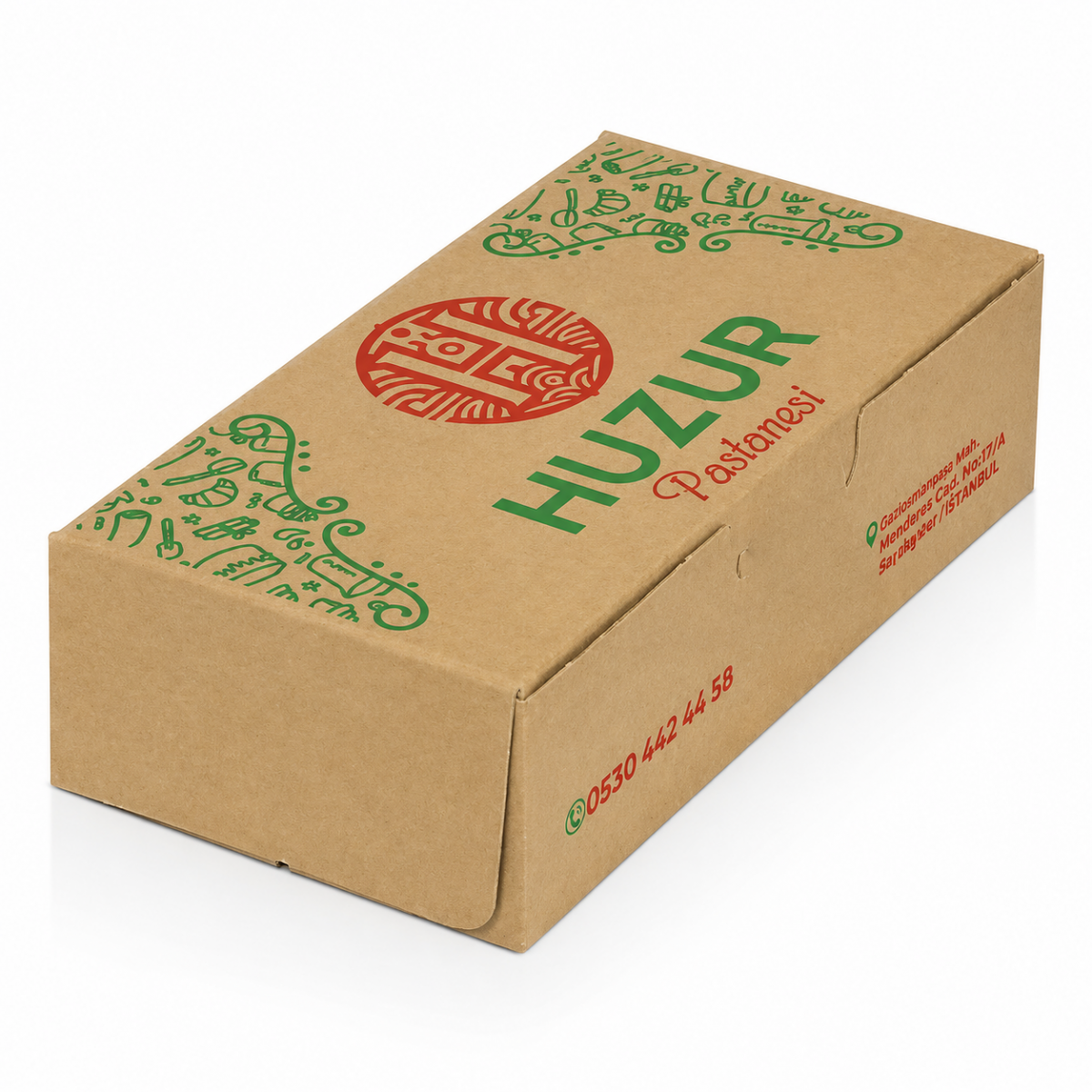 Kraft Kurupasta Kutusu Baskılı